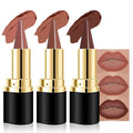 Kaely 3Pcs Gradient Matte Lipstick Lip Liner Pencil Set for Women, 2in1 Flawless Contour Gradual Ombre Effect Lip Pencil Makeup Waterproof, labiales mate 24 horas originales, 13+14+15