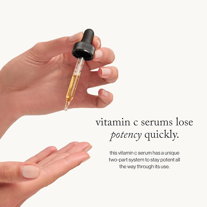 goop Beauty 20% Vitamin C + Hyaluronic Acid Serum | Improves Tone, Texture, & Hydration | L-ascorbic Acid and Hyaluronic Acid | Paraben and Silicone Free | 1 fl oz