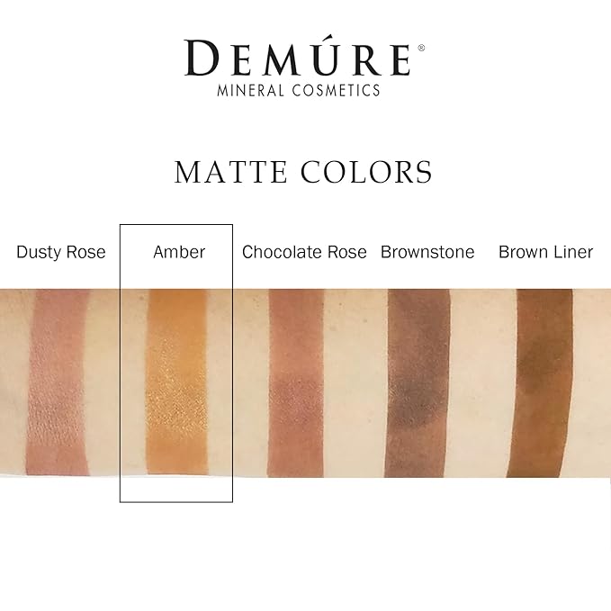 Demure Mineral Make Up (Amber) Eye Shadow, Matte Eyeshadow, Loose Powder, Eye Makeup, Professional Makeup