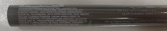 Palladio Waterproof Eyeshadow Stick with Blending Sponge, Long Lasting & Effortless Application, Smudge Free & Crease Proof Formula, Matte & Shimmer Shades, Buildable Eye Shadow (Taupe Shimmer)