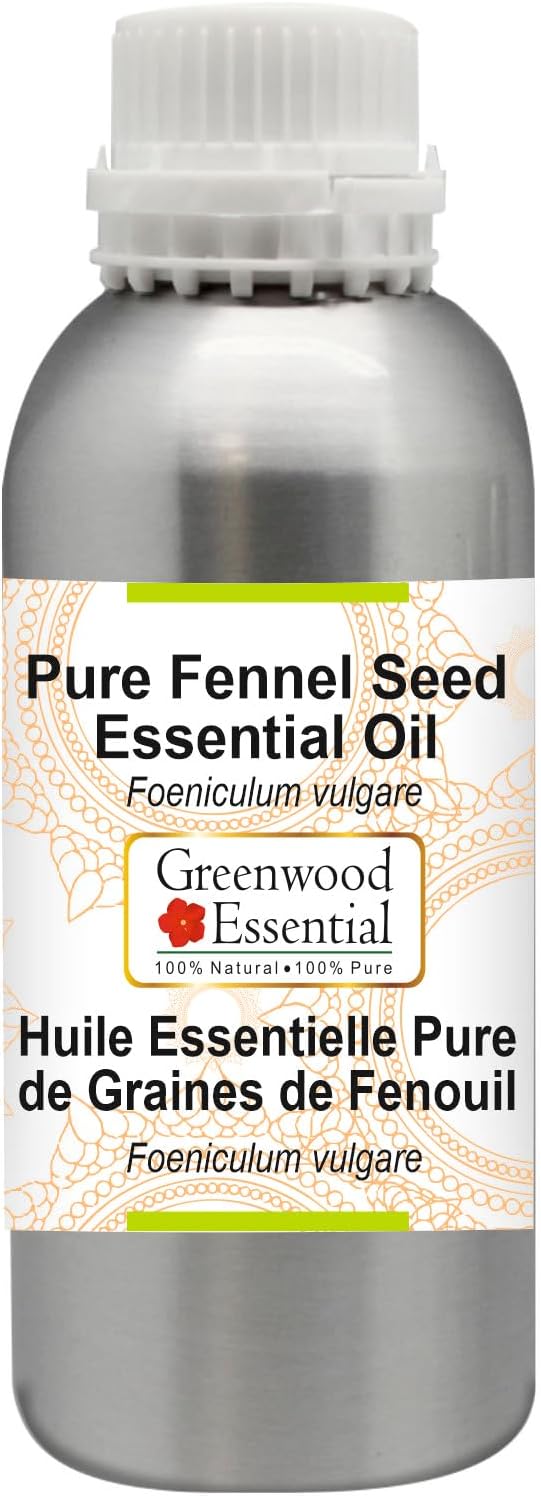 Greenwood Essential Pure Fennel Seed Essential Oil (Foeniculum vulgare) Steam Distilled 630ml (21.3 oz)