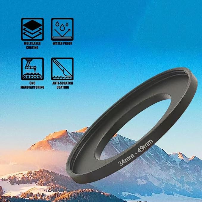 YAMAFOO 39mm to 55mm Step-Up Ring/Step Down Rings Filter Adapter - Image 4