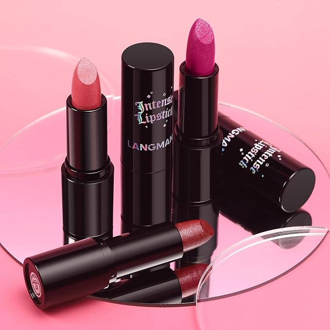 Jolilab Sparkling Lip Gloss, Long Lasting Waterproof Moisturizer Lip Balm Glitter Shimmer Metallic Lipstick, Diamond Shiny Bold Glow Goth Lipstick for Women Girls, Non-sticky (2, 07#*2)