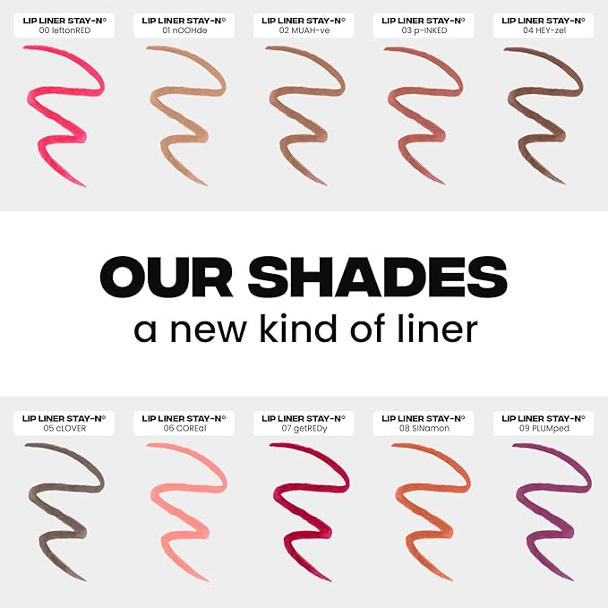 Sacheu Lip Liner STAY-N Peel Off Lip Stain — Long Lasting Matte Lip Tattoo Transfer Proof Lipstain Infused with Hyaluronic Acid & Vitamin E for All Skin Types — Vegan & Cruelty-Free, PLUMped