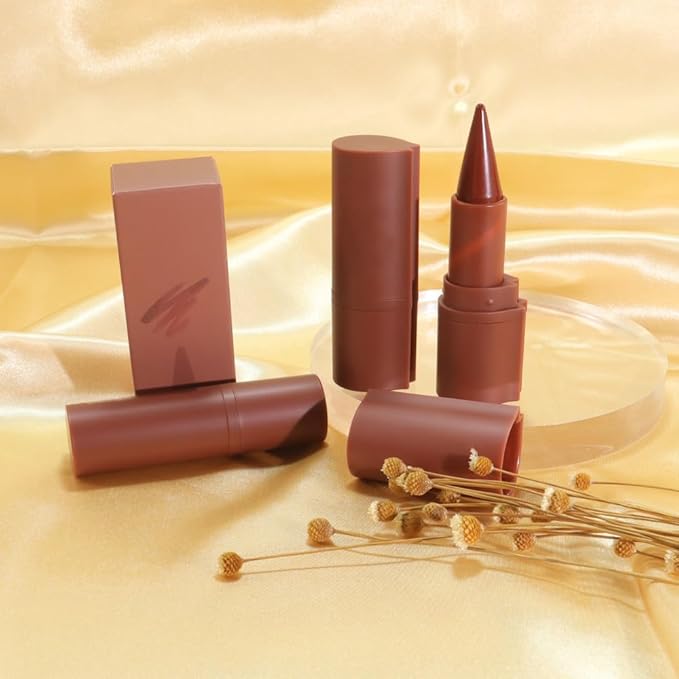 AMY'S DIARY Mocha Matte Crayon Lipstick Lip Makeup, Precision Tip Matte Lip Crayon, Longwear Up To 24Hrs, Lead The Way,Smudge Waterproof for Women Smudge Waterproof for Women (4#, 1 pc)