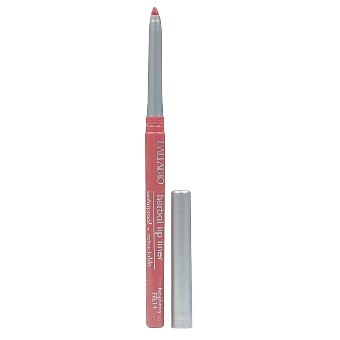 Palladio, Retractable Waterproof Lip Liner High Pigmented and Creamy Color Slim Twist Up Smudge Proof Formula with Long Lasting All Day Wear No Sharpener Required, Raspberry