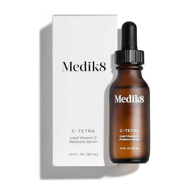 Medik8 C-Tetra - Balancing Vitamin C Serum For Face - Smooths Fine Lines and Wrinkles - Face Serum with Squalane - Vegan and Gluten Free - 1.0 oz