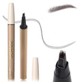 Microblading Brow-Fection Brow Eyebrow Pencil – Angled Brush Tip, Wild Natural Hair-Like Strokes, Patented Design, Long-Lasting & Smudge-Proof, for Beginners & Pros(03 Soft Black）