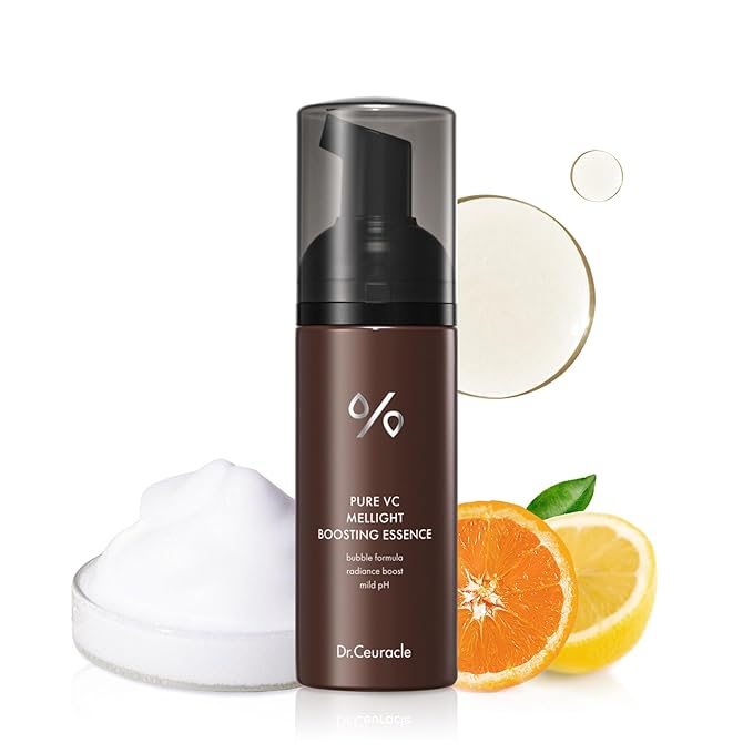 Dr.Ceuracle by leegeehaam Pure Vitamin C Mellight Boosting Essence (145ml / 4.90 fl. oz.) - Glow Skin Bubble Ampoule, 21.2% Vitamin C Complex, Improves Skin Tone, Refreshes and Energizes Tired Skin