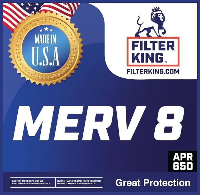 Filter King 18x18x4 Air Filter | 3-PACK | MERV 8 HVAC Pleated A/C Furnace - Image 2