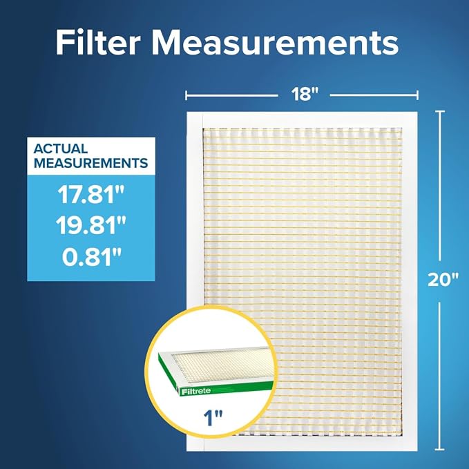 Filtrete 18x20x1 AC Furnace Air Filter, MPR 700, MERV 8, Tough on Pollen - Image 2