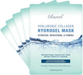 Ebanel 5 Pack Hydrogel Collagen Face Mask with Hyaluronic Acid, Vitamin C, Peptide, Aloe, Instant Brightening Hydrating Face Masks Skincare Korean Sheet Mask, Skin Firming, Lifting Anti Aging Masks