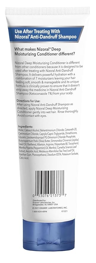 Nizoral Anti-Dandruff Shampoo, 14 Oz + Deep Moisturizing Conditioner, 9.4 Oz Bundle