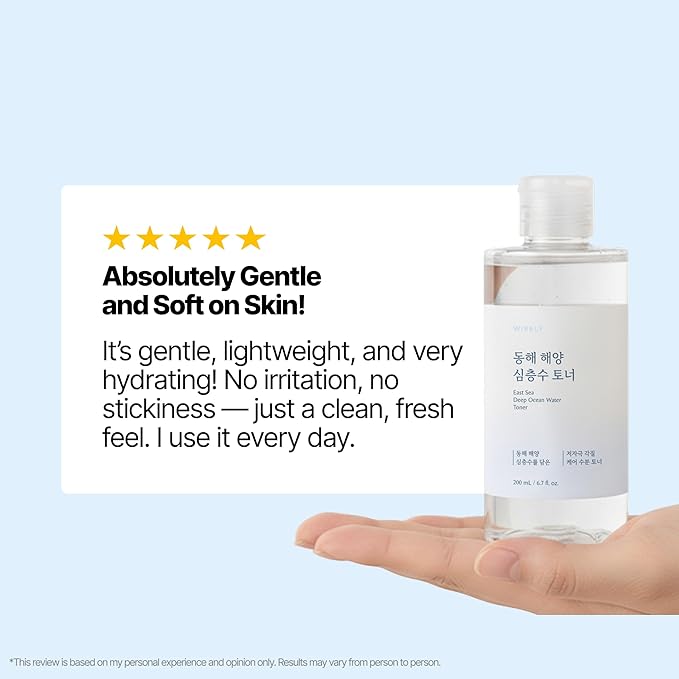 East Sea Deep Ocean Water Toner | Gentle Exfoliator, Calming, Hydrating and Moisturizing, Korean Skin Care Toner for Face, Korean Beauty for Men and Women (200ml / 6.7 fl. oz.)