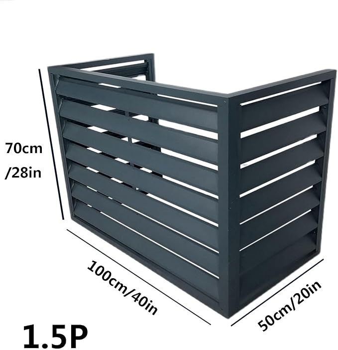 Freestanding Louvered Space Divider, outdoor garbage can enclosures, balcony - Image 2