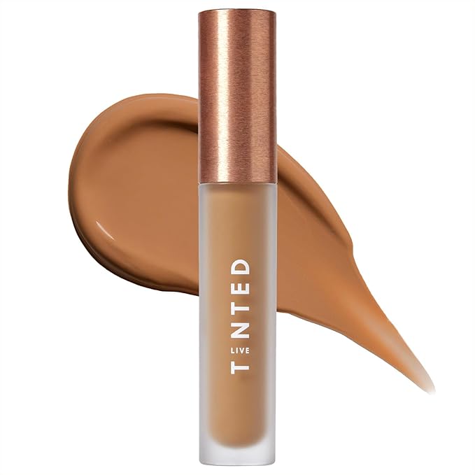 Live Tinted Hueskin Serum Concealer - Medium-to-Full Coverage Concealer with Niacinamide, & Hyaluronic Acid for Dark Circles, Fine Lines & Wrinkles, Buildable Long-Lasting Formula, 0.35 oz Shade 7