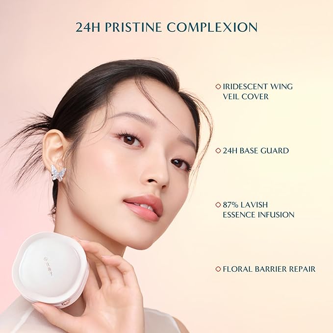 Florasis Flawless Jade Breathable Weightless Matte Cushion Foundation (N25 Rippling Lotus, 1 Count)