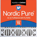Nordic Pure 20x20x5 Honeywell Replacement Furnace Filters MERV 15 Plus Carbon 1 by NordicPure