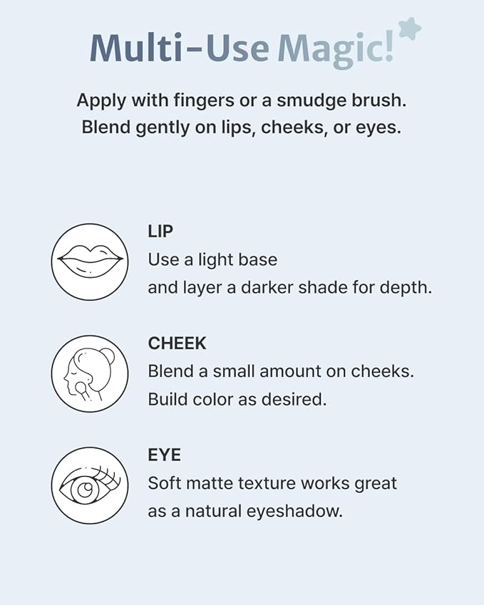DEARMAY Pure Falling Mood Lip Pot No. 05 Stolen Kiss 0.23 Oz. Vegan Lip Stain Lip & Cheek Multi-Use Tint With Hydrating Formula for Smooth Soft Blend Without Dryness or Fine Lines, Korean Makeup