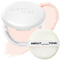 ABOUT TONE Sebum Cut Powder Pact 0.28oz - Extreme Sebum Control Pressed Powder Compact with Mirror and Puff Non-Dry Oil Cut Ultra-Fine Texture Face Makeup Finishing Setting Fixing Longlasting Vegan
