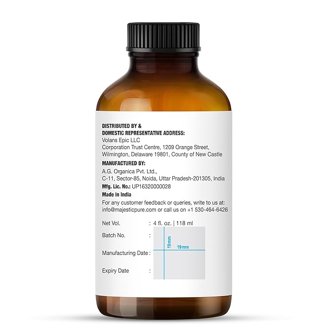 Majestic Pure Brazilian Orange Essential Oil with Glass Dropper - Huge 4 Fl Oz - 100% Pure and Natural Br Orange Oil - Premium Grade Essential Oils for Diffuser, Aromatherapy, Soap and Candle Making