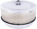 United Pacific S1106 Chrome 6 ⅜ inch Air Cleaner Assembly, Low Profile by UnitedPacific