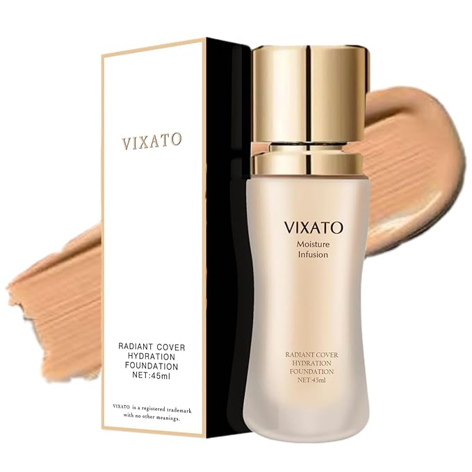 Foundation Concealer, 2025 New Full Coverage Moisturizer Liquid Age-Defying Foundations, Hydration Natural Finish & Long Wea for All Skin Types (Dark, One SIze)