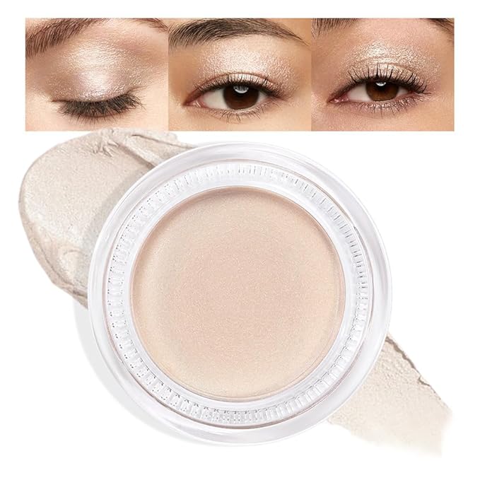 Cream Glitter Brulee Shimmer Metallic Eyeshadow Palette Makeup, Natural Single Mini Instant Holographic Eyeshadow For Women, Sombras Crema Para Ojos, Talc, Paraben & Cruelty Free, 705