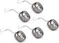STOBAZA 5pcs Stainless Steel Tea Strainer Seasoning Ball Box Hanging Chain Easy by EaseLiving
