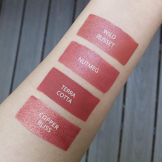 Aromi Matte Liquid Lipstick | Long-Lasting, Burnt Orange Lip Color, Pumpkin Spice, Nutmeg, Vegan, Cruelty-Free, Waterproof, Fall Makeup (Terra Cotta)