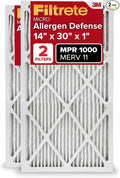 Filtrete 14x30x1 AC Furnace Air Filter, MERV 11, MPR 1000, Micro Allergen by Filtrete