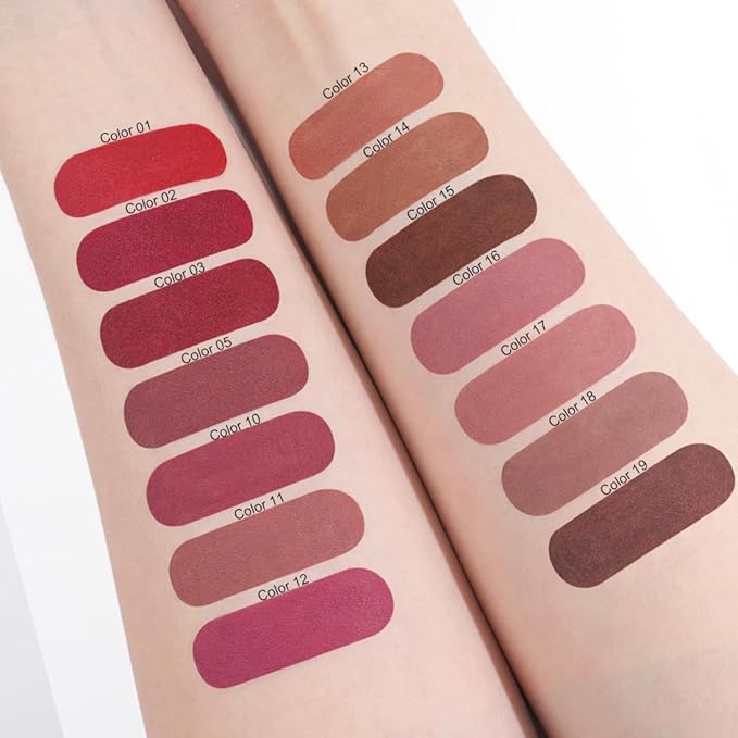 Kaely 3Pcs Gradient Matte Lipstick Lip Liner Pencil Set for Women, 2in1 Flawless Contour Gradual Ombre Effect Lip Pencil Makeup Waterproof, labiales mate 24 horas originales, 13+14+15