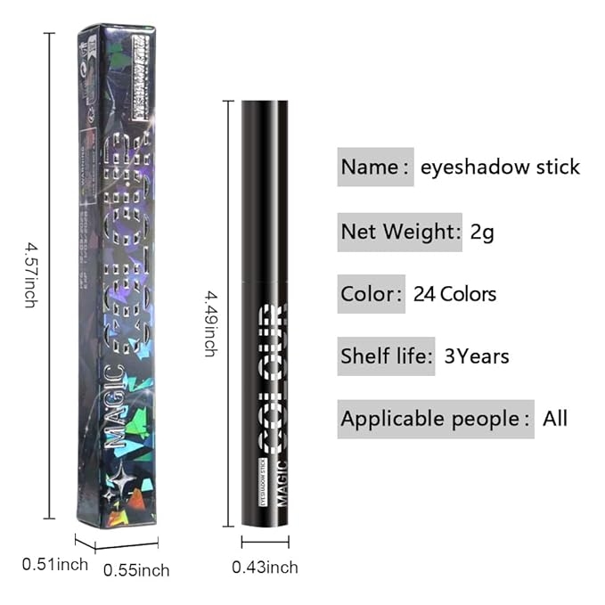 Yellow Green Shimmer Cream Eye Shadow Stick Makeup for Women, Lime Green Shimmer Matte Eye Shadow Brightener Stick for Eyes, Waterproof Eyeshadow Pencil Applicator Blendable for Eye Highlight 21