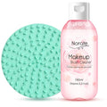 Norate Makeup Brush Cleaner, Make Up Brush Cleaner Solution + Makeup Brush Cleansing Pad, Brush Cleaner Mat for Brushes, Deep Clean Shampoo, Gentle Formula Cruelty Free, 2 Piece Set