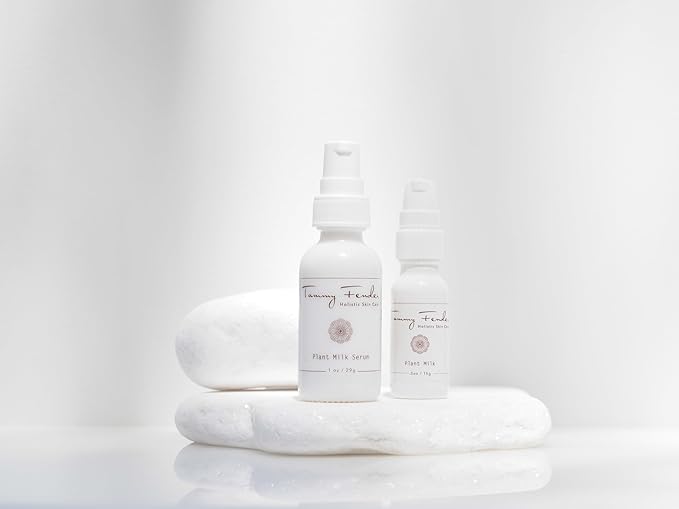 Tammy Fender - Plant Milk Serum | Natural, Organic, Cruelty Free, Non-Toxic Skincare | Strengthen, Nourish, Protect, Rebalance, & Soothe Sensitive Skin (0.5 oz - Travel Mini)