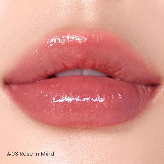 Peripera Ink Mood Glowy Tint, Lip-Plumping, Naturally Moisturizing, Lightweight, Glow-Boosting, Long-Lasting, Comfortable, Non-Sticky, Mask Friendly, No White Film (03 ROSE IN MIND)