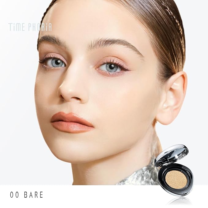 TIMELESS LUMINA MATTE PERFECTION CUSHION | Full Coverage, Weightless, Skin fit, Velvety Matte Finish, Oil-Control Waterproof Fondation, Sweatproof Flawless BB Cream CC (00 BARE)