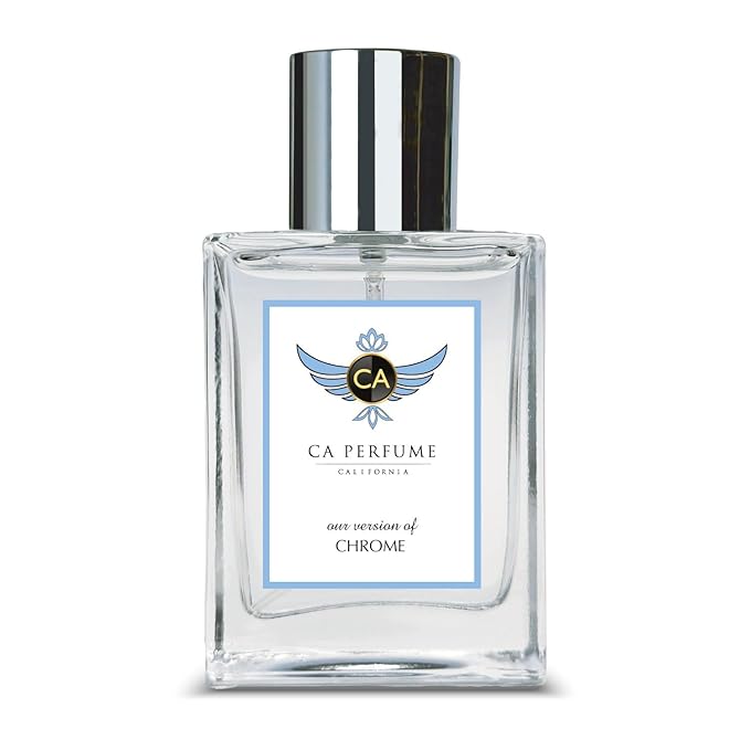 CA Perfume Impression of Chrome for Men Citrus Aromatic Fragrance Long Lasting Mens Cologne Eau De Parfum 1.7 Fl Oz 50ml