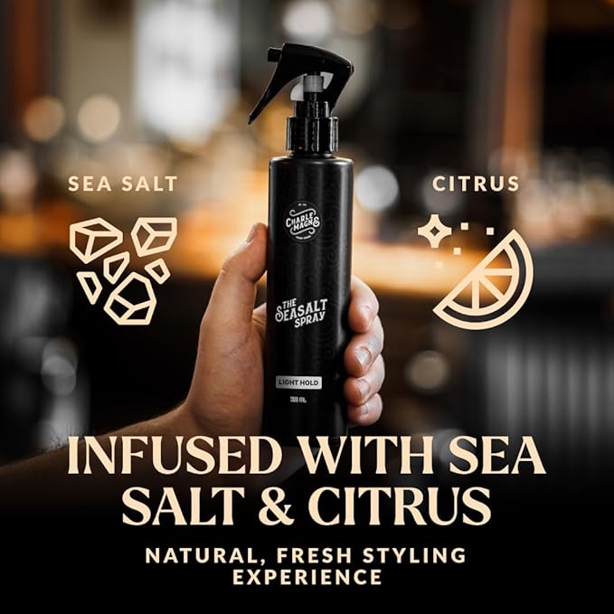 Sea Salt Spray for Men - Salt Water Texture & Volume Spray for Men’s Beach Waves & Curls with Heat Protection 200 ml - Made in Germany (6.76 Fl Oz, Light Hold (Pack of 1))