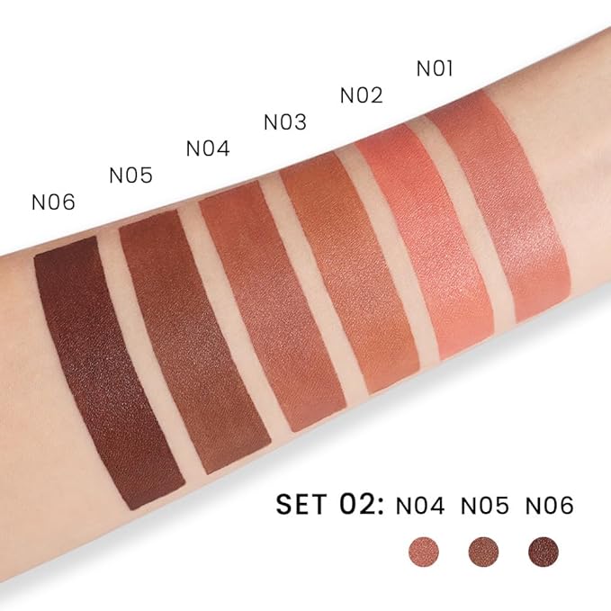 3 Pcs Matte Velvet Lipstick for Women Set,Nude Long Lasting Matte Lip Stick 24H Waterproof for Girls Natural Lip Makeup,Matte Non-Stick Lipstick Makeup for Women,labiales magicos 24 horas originales