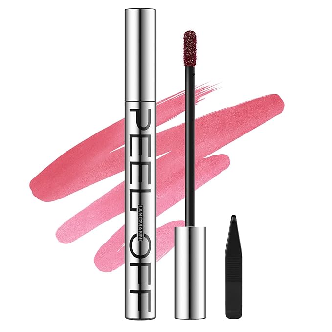 LANGMANNI Long-Lasting Peel Off Lip Liner Set, Waterproof & Smudge-Proof Matte Lip Liners Gift Makeup For Girls（#1）