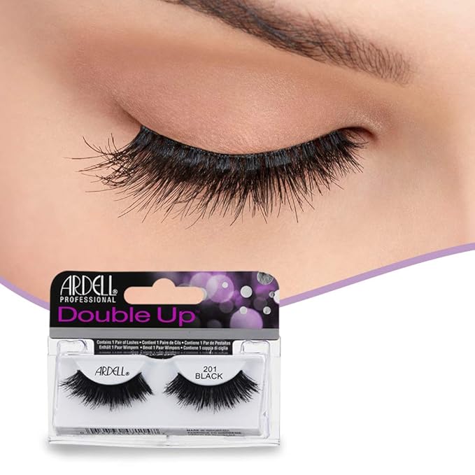Ardell False Eyelashes Double Up 201 Black (4 Pack)