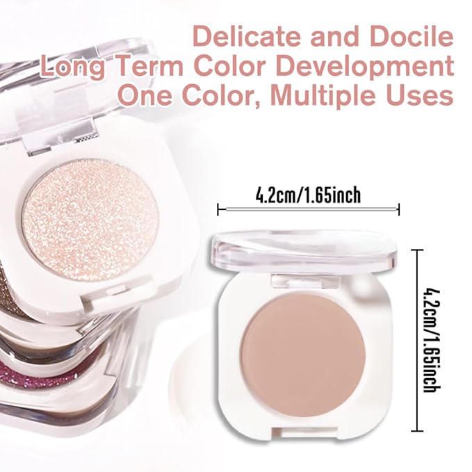 Single Matte Eye Shadow Palette Makeup, Rosy Brown Matte Eyeshadow for Women, Monochrome Eye Shadow Makeup, Pigmented Waterproof Sombras Para Ojos, Vegan, Talc, Paraben & Cruelty Free, 05