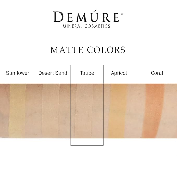 Demure Mineral Make Up Eye Shadow (Taupe), Matte Eyeshadow, Loose Powder, Eye Makeup, Professional Makeup