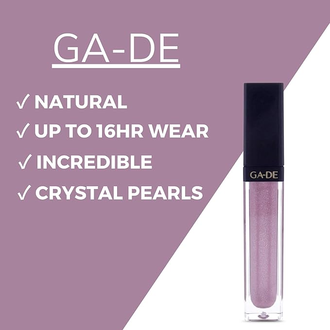 GA-DE Crystal Lights Lip Gloss, 514 - Enriched with Light-Reflecting Crystal Pearls - Smooth Silky, Rich Color - Moisturizes and Adds Shine - 0.2 oz