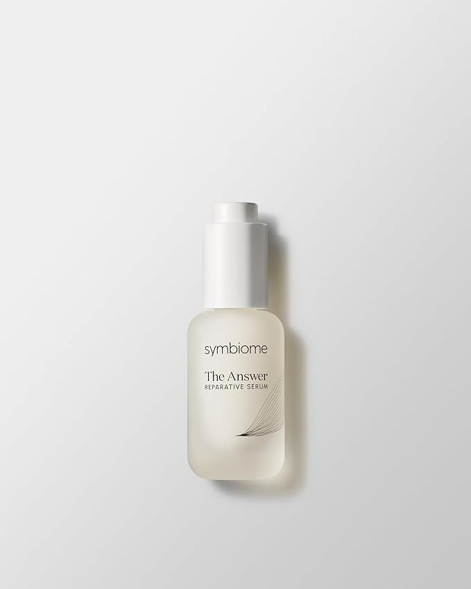symbiome The Answer Reparative Face Serum, Collagen Enhancing Anti-Aging Serum, Stem Cell Media Blend Facial Serum, Hydrating Hyaluronic Acid Serum for Face, 30 mL