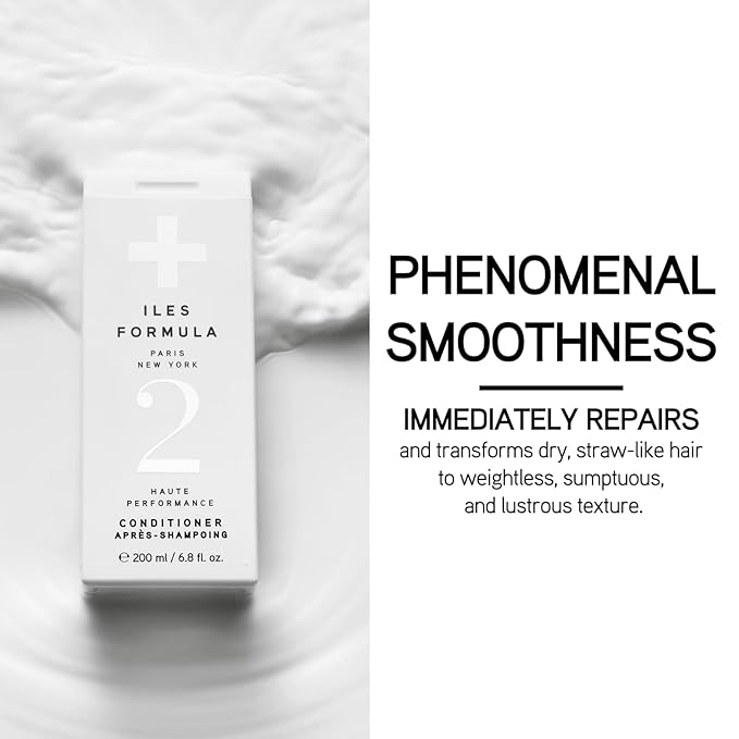 ILES FORMULA Conditioner for Dry, Damaged, Color Treated Hair – Deeply Moisturizing & Hydrating Hair Repair, Anti-Frizz, Silicone & Sulfate Free Professional Conditioner for Women, Salon Grade (200ml)