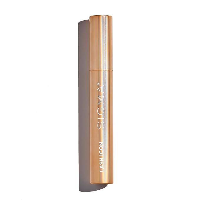 Sigma Beauty Lash Icon Lengthening and Volumizing Tubing Mascara Black – Smudge Resistant Mascara with Curved Wand, Lightweight Buildable Formula for Defined, Lifted Lashes and All Day Wear