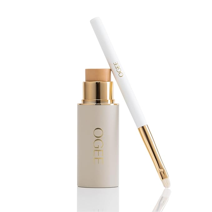 Ogee Precision Brush - Professional Quality, Ultra-Soft Tapered Vegan Bristles for Flawless Makeup Application