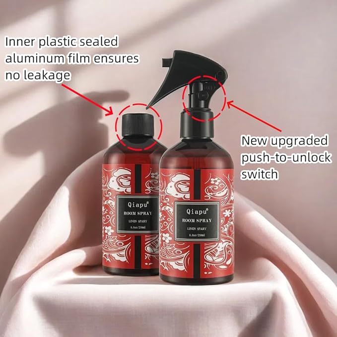 Linen Spray Natural Ocean Essential Oil Linen and Room Pillows and Sheets Spray, and Fabric Aromatherapy(Ocean-8.8oz)